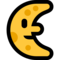 Last Quarter Moon With Face emoji on Microsoft